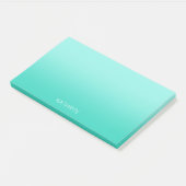 teal licht verse afgestudeerde niveaus post-it® notes (Schuin)