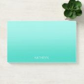 teal licht verse afgestudeerde niveaus post-it® notes (Kantoor)