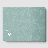 Teal Light Sage Seafoam Princess Quince Birthday Gastenboek (Achterkant)