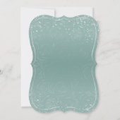 Teal Light Sage Seafoam Princess Quince Birthday Kaart (Achterkant)