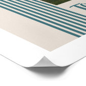 Teal Lombard Lines Boog Aangepaste foto kunstprint Poster (Hoek)