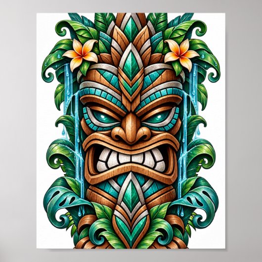 Teal Lotus Sentinel Poster (Voorkant)