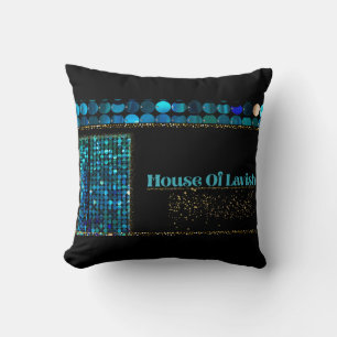 Teal Luxe Mozaïek Worpkussen Moderne Luxe Kussen