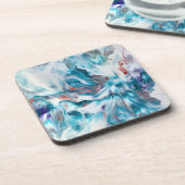 Teal Magic Bier Onderzetter (Linkerzijde)