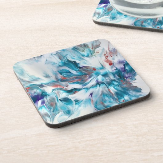 Teal Magic Bier Onderzetter (Linkerzijde)