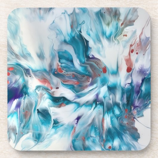 Teal Magic Bier Onderzetter (Voorkant)