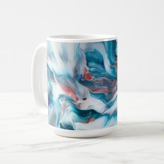 Teal Magic Koffiemok (Voorkant links)