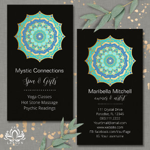 Teal Mandala Energie Genezer Yoga Reiki Spa Visitekaartje