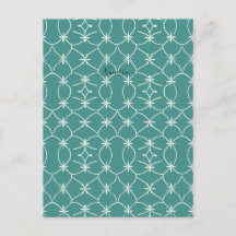 Teal Mid Century Modern Geometrisch Sterpatroon