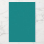 Teal Mini Wijn Etiket (Enkel label)