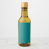 Teal Mini Wijn Etiket (Voorkant)