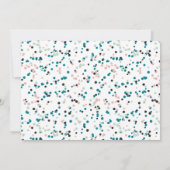 Teal Mint Grijs Beige & Roze Kleurenpalet Kaart (Achterkant)