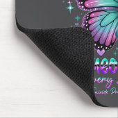 Teal N Purple Butterfly Suicide Prevention Awarene Muismat (Hoek)