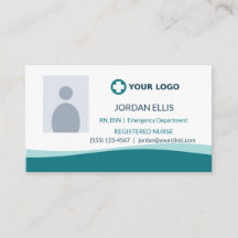 Teal Nurse Healthcare Logo Foto
