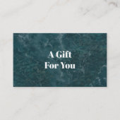 Teal ocean, modern kortingskaartje (Voorkant)