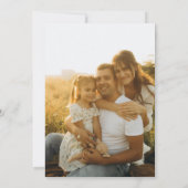 Teal Officially Official Adoption Day Party Photo Kaart (Achterkant)