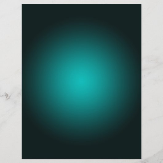 Teal Ombre Groen Gradiënt Modern Minimalistisch Flyer (Voorkant)