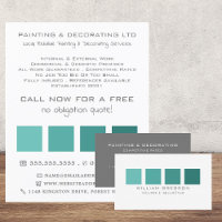 Teal Ombre Vierkanten, Schilder & Decorateur