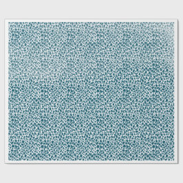 Teal Organic Spotted Pattern Wrapping Paper – Mini Cadeaupapier
