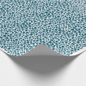 Teal Organic Spotted Pattern Wrapping Paper – Mini Cadeaupapier (Hoek)