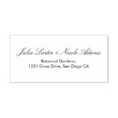 Teal Paars Geel Lente Weide Bloemen Bruiloft Zelfinktende Stempel (Design)