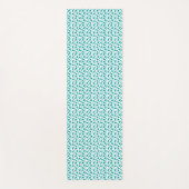Teal paisley bloempatroon • Modern Boho  Yogamat (Voorkant)