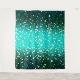 Teal Patroon Wandkleed