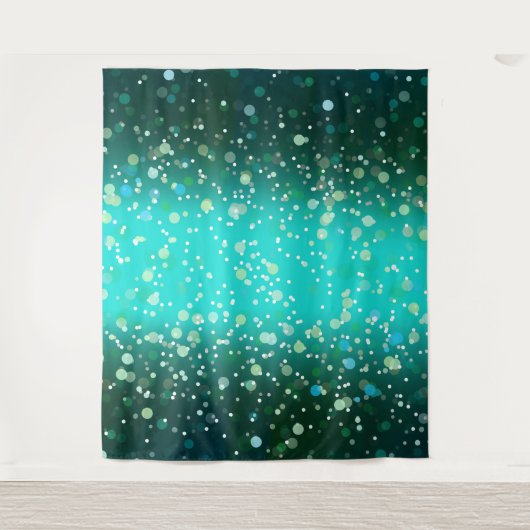 Teal Patroon Wandkleed (Voorkant)