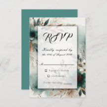 Teal Petals in Bronze Bloom Wedding