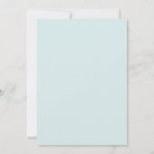 Teal Picturesque Spring Wedding Kaart (Achterkant)