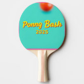 Teal Pong Oasis Tafeltennisbatje (Achterkant)