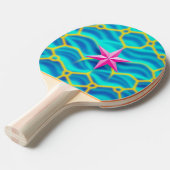 Teal Pong Oasis Tafeltennisbatje (Voorkant Gekanteld)