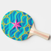 Teal Pong Oasis Tafeltennisbatje (Zijkant)