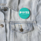 Teal POTS Awareness Knop Ronde Button 5,7 Cm (In situ)