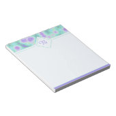 Teal psychedelische notitieblok (Schuin)