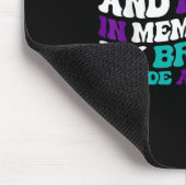 Teal Purple Ribbon Suicide Awareness Brother Aware Muismat (Hoek)