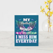 Teal Purple Ribbon Suicide Awareness Flag I Miss M Kaart (Gele Bloem)