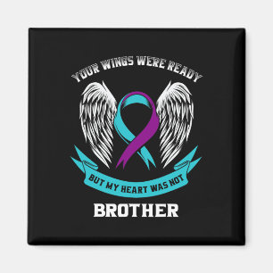 Teal Purple Suicide Awareness Brother Your Wings W Magneet