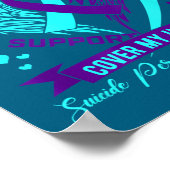 Teal Purple Suicide Prevention Awareness Nephew He Poster (Hoek)