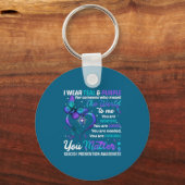 Teal Purple You Suicide Prevention Awareness Month Sleutelhanger (Voorkant)