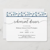 Teal Rehearsal Dinner Invitation Kaart (Voorkant)