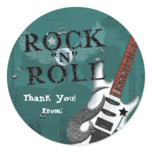 Teal Rock N Roll Star Verjaardagsfeest Evenement F
