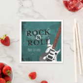 Teal Rock N Roll Star Verjaardagsfeest Event Servetten (Insitu)