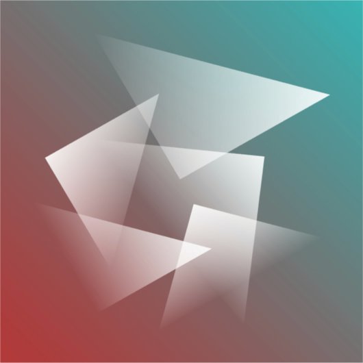 teal roodwit sticker (Voorkant)