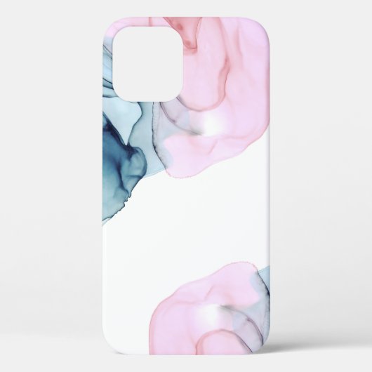 Teal & Roze Etherische Inktachtige Fantasie Trendy Case-Mate iPhone Case (Achterkant)