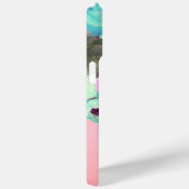 TEAL ROZE ROZEN EN ANEMONE BLOEMEN MONOGRAM Case-Mate iPhone CASE (Achterkant / Rechts)