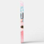 TEAL ROZE ROZEN EN ANEMONE BLOEMEN MONOGRAM Case-Mate iPhone CASE (Achterkant / Links)