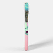TEAL ROZE ROZEN EN ANEMONE BLOEMEN MONOGRAM Case-Mate iPhone CASE (Achterkant / Rechts)