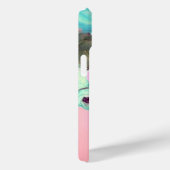 TEAL ROZE ROZEN EN ANEMONEBLOEMEN MONOGRAM Case-Mate iPhone CASE (Achterkant / Rechts)