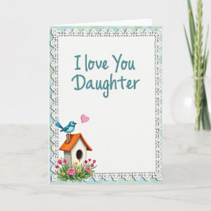 Teal Script Moeders Liefde Scene Card Kaart